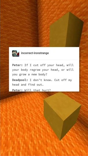 spider-man cuts deadpool’s head off 💀