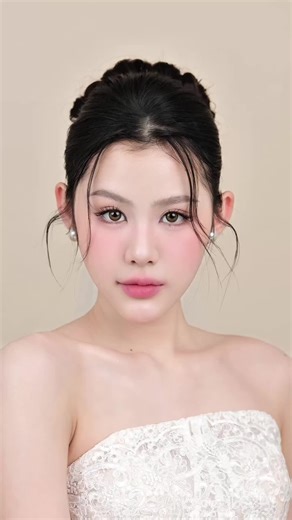 Tutorial makeup cô dâu tone hồng nữa nè 😗 tui chưa bao giờ ngừng yêu tone hồng ý 😭 #quynhliumakeup #makeup #makeuptutorial #viraltiktok #makeupcodau #wedding