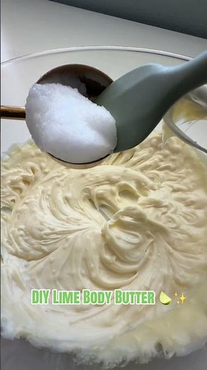 DIY lime scented body butter ✨ #bodybutters