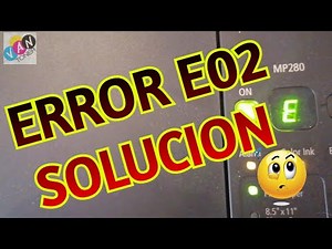 canon pixma mp280 error E02
