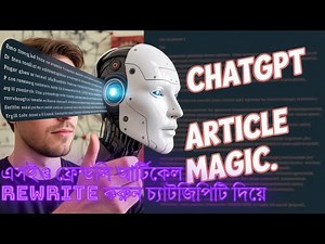 How to repharase article with chatgpt (REWRITE your article)