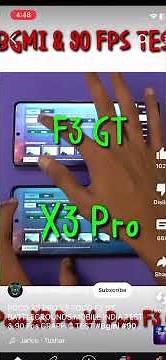 Poco x3 pro vs poco f3 gt PUBG test 🥵🥵🥵