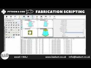 CAMduct Fabrication Excel to MAJ - Automatic input with COD scripting
