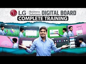 LG Digital Board Kaise use Kare | LG Digital Board Training | LG Interactive Flat Panel Demo 🔥