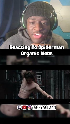 Reacting To The NEW Spiderman Webbing! #shorts #viralvideo