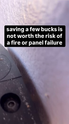 Pristine Electric ⚡️ on Instagram: "This install would have failed inspection and you wouldn’t be able to pull a permit. After that you would want someone licensed to come out and correct it, and then you’ll be paying TWICE for something that should have been done right the first time. And, if the panel burned up, the very first thing your home insurance will ask is if this was performed by a licensed contractor. There’s a reason us contractors cost a little more: We understand load calculations