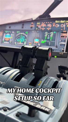 My home cockpit setup so far. #fyp #aviation #flightsim #flightsimulator #xplane12