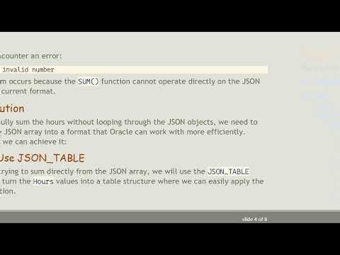 How to Calculate the Sum of List Attributes in Oracle Without a Loop