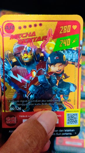MINIMAL PUNYA 9 BOSSS‼️ Koleksi Kartu Emas BoBoiBoy Mecha Gentar AR 😎