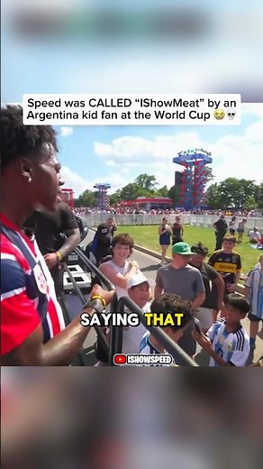 Speed was CALLED “IShowMeat” by an Argentina kid fan at the World Cup 😭💀 #ishowspeed