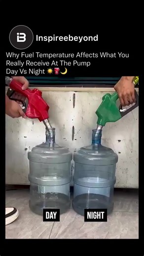 Inspire Beyond Motivation | The fuel you pump during the day is not the same fuel you pump at night, and the reason is pure physics ⛽📉 Fuel expands when it’s warm and... | Instagram