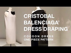 Draping Balenciaga' cocoon dress