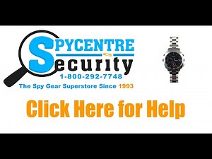 How To - Time & Date Stamp for 1080P Spy Watch Hidden Camera with IR