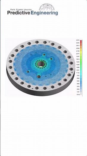 Blind Flange Stress Analysis #stressanalysis #finiteelementanalysis