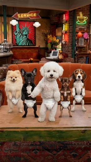 Anyone recognize the background? 😆 #friends #dogs #cutedogs #dance #funnydance