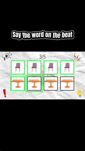 Say the word on the beat! level (1/5) 🔥 #rhythmchallenge #focus #challenge