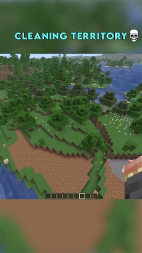 Minecraft cleaning territory #minecraft #memes
