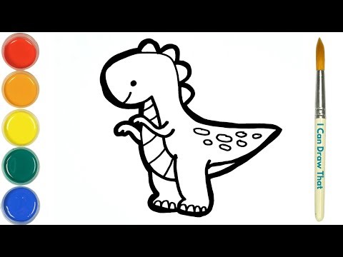 Easy Dinosaur Drawing for Kids