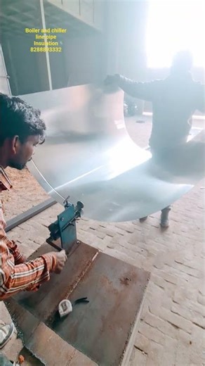 Boiler and steam line pipe insulation // Chiller pipe insulation