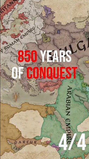 Crusader Kings III – 850 Years of Conquest 1066–1907 4/4 #ck3 #history #timelapse #map #fyp
