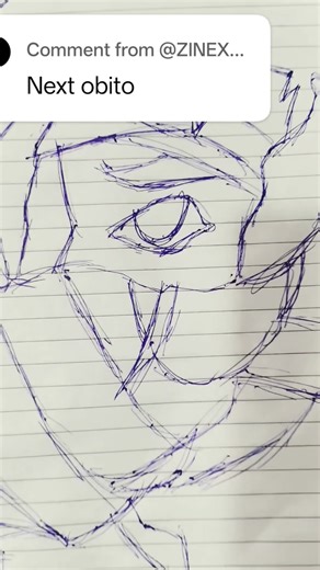 drawing Obito Uchiha 💝 #obito #akatsuki #narutoshippuden #naruto #viral #drawing