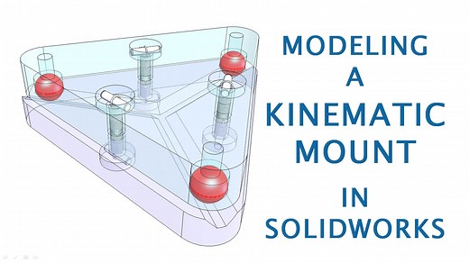 Modeling and Design of a Kinematic Mount in CAD (Using SolidWorks) | Practical Precision