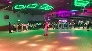 This might be the BIGGEST conga line in Rollerworld history! 😱🎉 It’s been a great day at our Half-Term All-Day NEON Disco! | Rollerworld