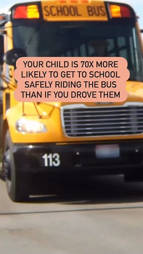 Michelle | Car Seat Safety on Instagram: "🚌 School Bus Safety Facts Every Parent Should Know As the new school year starts, you might wonder: Is riding the school bus safe for kids? The answer is YES! Riding the bus is actually the safest way for children to get to school. 🚍 According to the NHTSA, kids are 70 times more likely to arrive safely on a school bus than in a car. 🤯 So, if your child is a bus rider this year, you can rest easy knowing school bus transportation is the safest option 
