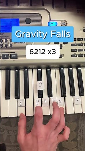 How to play Gravity Falls - Easy Piano Tutorial #piano #pianotutorial #fun