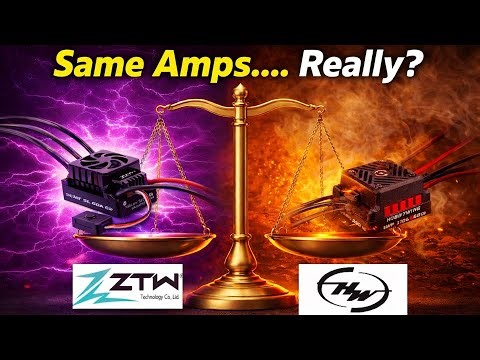 Hobbywing VS ZTW - Round 2 - Cheap ZTW 60a ESC 9 MPH Faster and SMOKES HW - Jiabalie 1/10 Scale
