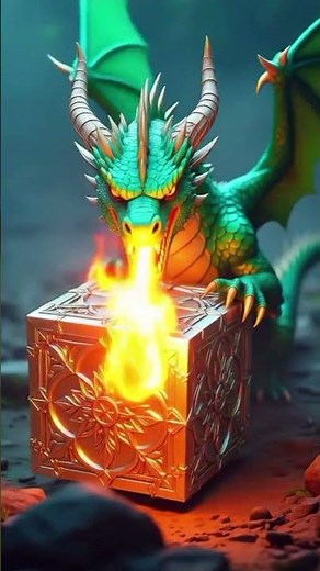 🔥 Dragon Emerging Powerfully | Epic Dragon Animation | AI Slop Viral Fantasy Video"