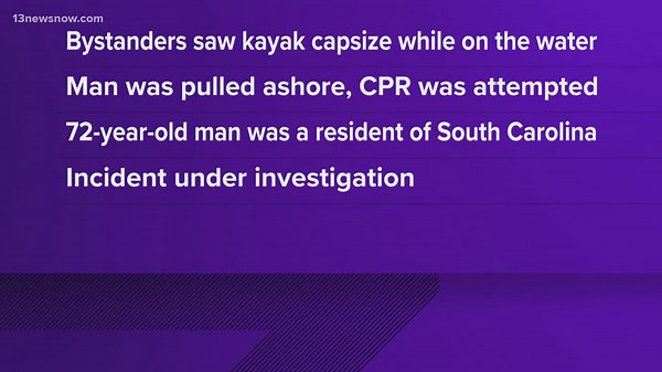 Man dies in kayaking accident at Cape Hatteras National Seashore