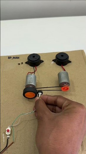 DIY 12 Volt DC Motor Generator with 2 Buzzers & Drone Motor #motor #tech #diy #project