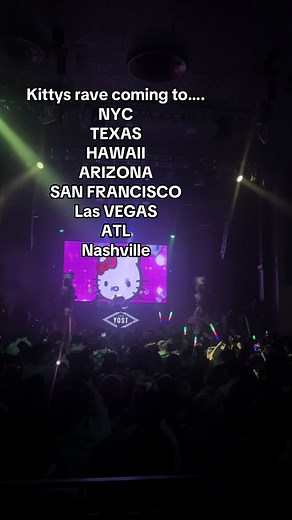 SURPRISE 🫢😸💖🎀👀 were still adding more stops ! Comment your area ⬇️💖😍 #hellokittyrave #kittysravetour