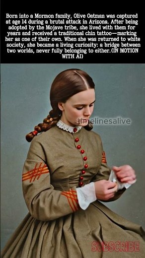 Colorized 1860s Footage – Olive Oatman Returns with Mojave Tattoo, 1865