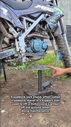What Is a Paddock Stand? | Motorcycle Wheel Lift Explained #shorts #MotorcycleTools #PaddockStand