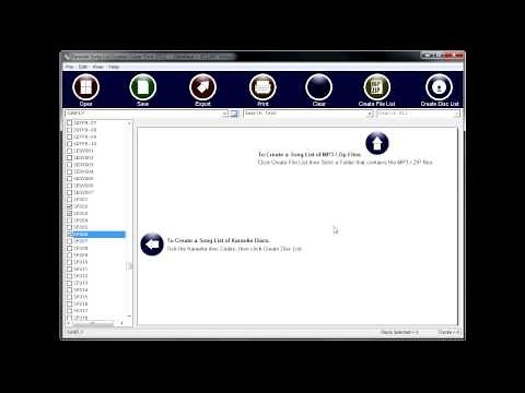 Karaoke Song List Creator - How to create a Karaoke Songbook