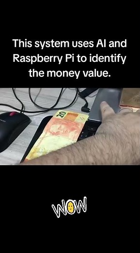 This uses AI and Raspberry Pi to identify the money value. #raspberrypi #raspberry #maker #diy #ai