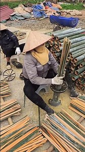 Efficient Bamboo Splitting Process Using Manual Radial Splitter