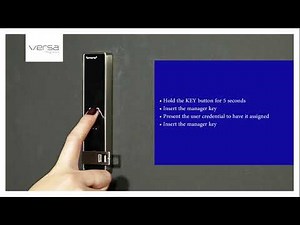 How to set an assigned user credentials to a Digilock VERSA RFID lock only for assigned use function