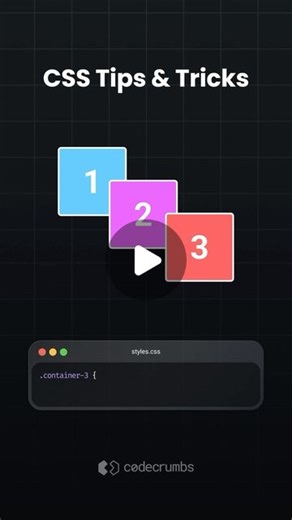 Codecrumbs | HTML, CSS, JavaScript on Instagram: "Do you know these tips? #css #websites #websitedeveloper"