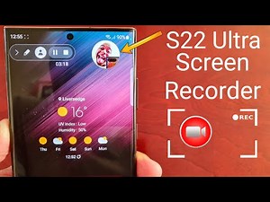 Samsung Galaxy S22 Ultra How to use Built-in Screen Recorder |Record Video Calls|Gameplay Commentary