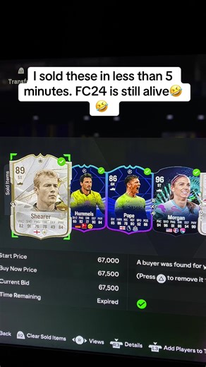 Selling FC24 Players in Record Time