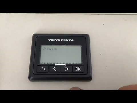 How to read Active Fault Codes on a Volvo Penta 2.5" engine display screen - EVC-D onwards