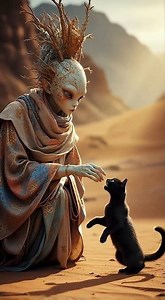 I Think He Misses His Planet 🌍💭 故郷の星が恋しいのかも #alien #cute #shorts #viral #video