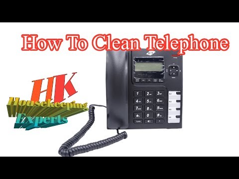 How to clean a telephone in hotel room