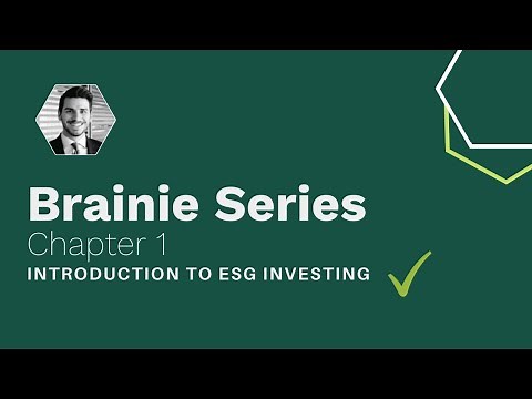 CFA ESG Guide - Brainie Series Chapter 1: Introduction to ESG Investing