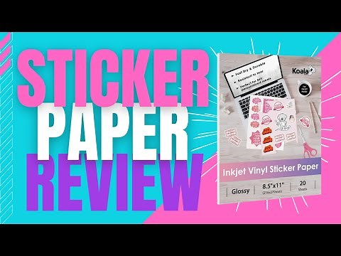 Koala Inkjet Vinyl Sticker Paper Review | Glossy With A Surprising Twist!