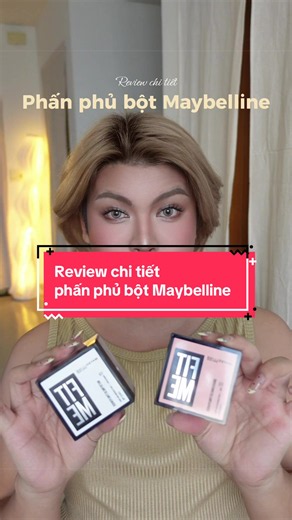REVIEW CHI TIẾT phấn phủ bột Maybelline 🥰🍒🩷😘😗 #storytime #makeuprecomendation #reviewlamdep #hợptáccùngmaybelline #fitmeloosepowder