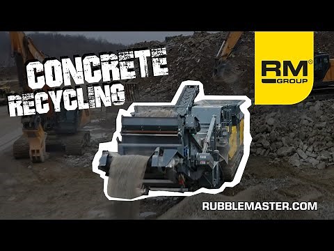 Recycling Concrete with a RM 120X Tracked Impact Crusher | RUBBLE MASTER